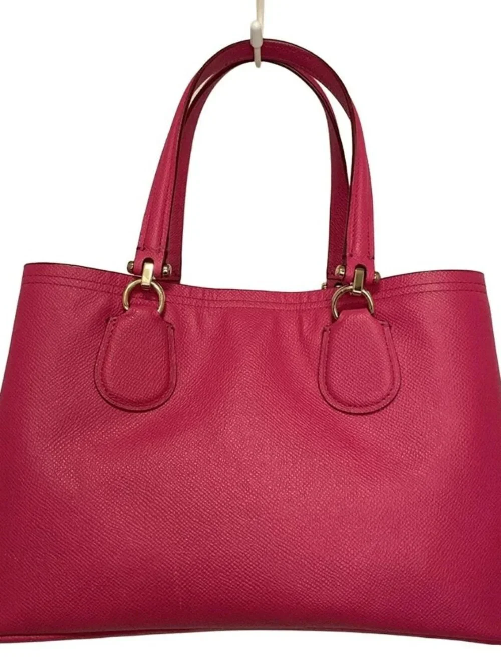COACH Small Kit Carryall 34563 Pink Leather Tote Bag